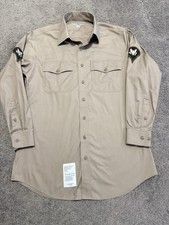 Flying Cross Certified Button Down Khaki Shirt Long Sleeve 16 32/33 uniform