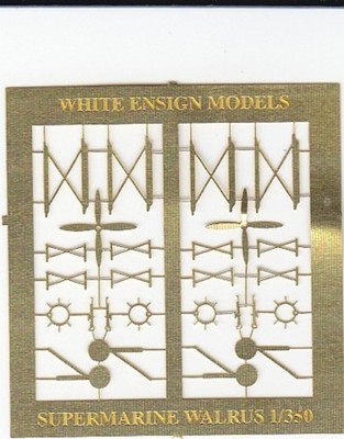 White Ensign Models 1/350 Supermarine Walrus Detail-up Set (1 Photoetch Sheet)