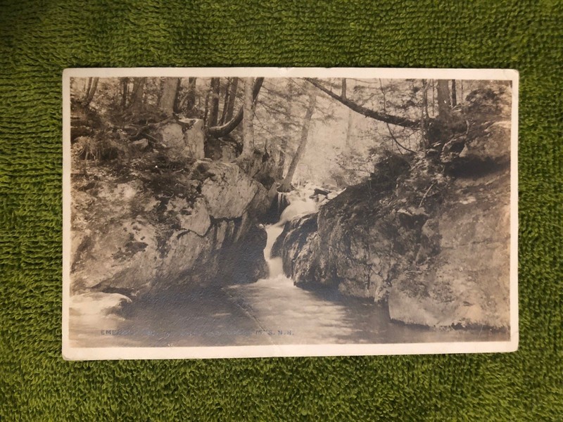 Vintage RPPC, Emerald Pool, North Chatham, White Mountains, New Hampshire 