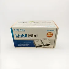 BRITE-VIEW LinkE Mini 500 Mbps Powerline Ethernet Adapter BVP-5100D