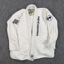Giacca Albino & Preto BJJ Gi Uomo A1 Small Bianco Indipendente Jiu Jitsu Kimono