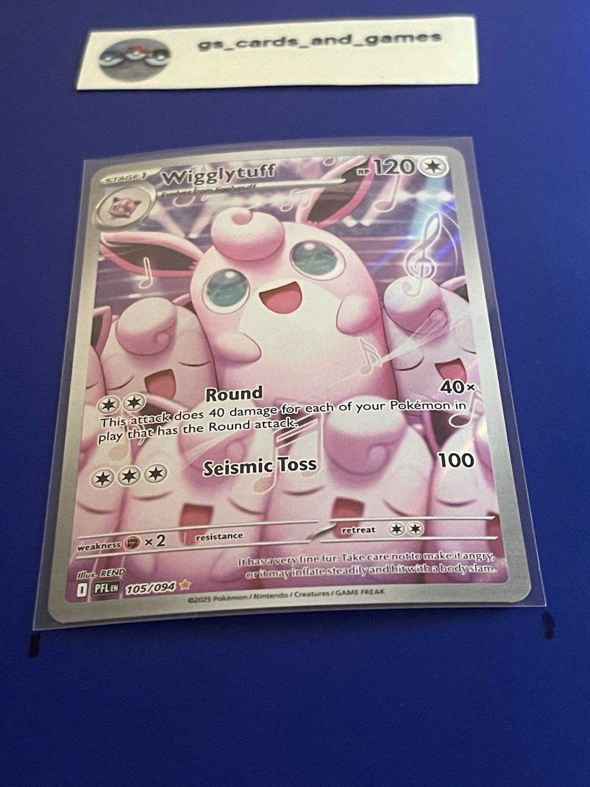 Wigglytuff 105/094 Illustration Rare - Me02: Phantasmal Flames - Pokemon TCG
