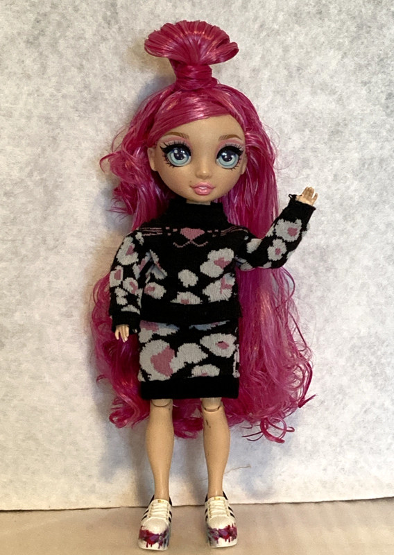 Rainbow High Stella Monroe Fashion Doll Custom Kitty Outfit Hair - New Shoes