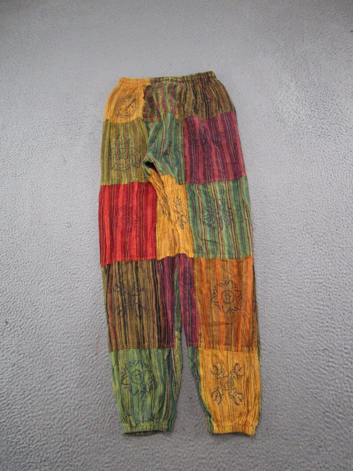 Boho Chic Hippie Patchwork Elastic Waist Drawstri… - image 11