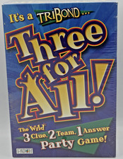 TriBond Three For All NEW Team Party Game by Patch SEALED Vintage FREE SHIP