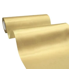 BVIEAKD 10" x 25 Yards Champagne Gold Wide Satin Fabric Ribbon for Decor
