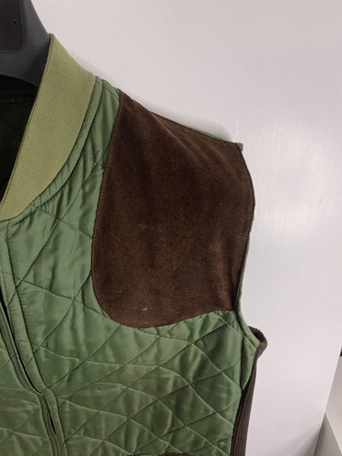 Belstaff Hunting Shooting Bodywarmer Gilet Size Large 42-44” Suede Patches - Picture 3 of 9