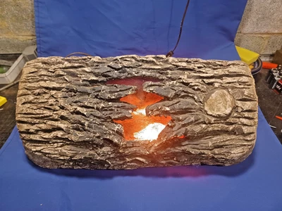 VINTAGE Brickote Fire Drum Log - Image 1 of 4
