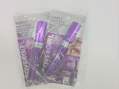 COVERGIRL Simply Ageless Lash Plumping Mascara Black Volumizing, 2 PACK