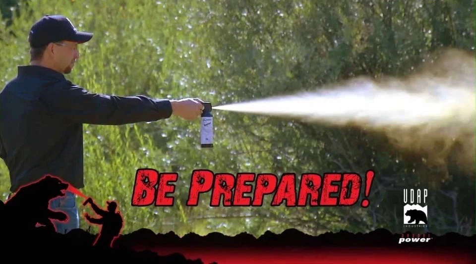 Lote de 3 spray UDAP 7,9 OZ Pepper Power Bear con funda Foto 4 de 4