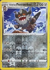 Galarian Perrserker Reverse Holo Rare - 127/163 - Rebel Clash Pokemon 2020