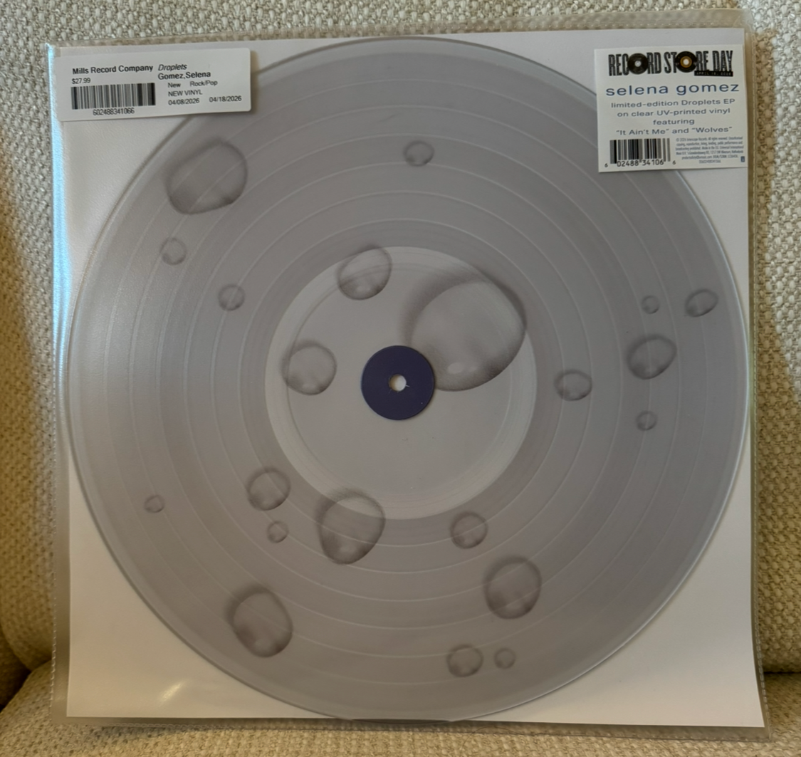 Selena Gomez - Droplets EP Vinyl 2026 RSD CLEAR - NEW Sealed | eBay
