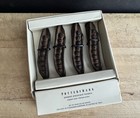 (Set/4) NEW Pottery Barn Metal Peapod Place Card Holders w/20 White Placecards — photo 3