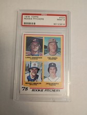 1978 Topps Baseball #703 Rookie Pitchers Jack Morris PSA 9 Detroit Tigers  🐯⚾