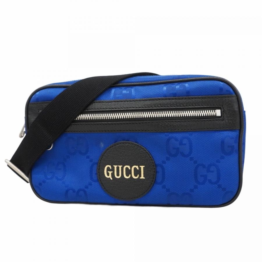 GUCCI Off The Grid Nylon Shoulder Bag in Blue and Black