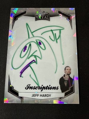 JEFF HARDY INSCRIPTIONS WWE /35 On Card AUTO LEAF POP CENTURY 2026