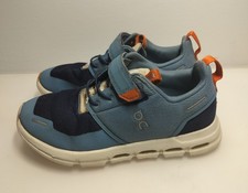 On Cloud Cloud Play Dust/Dew Blue Orange Running Shoe Sneaker Kids Sz K3 Sports