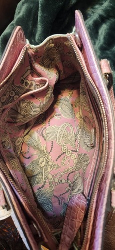 Vintage Guess Pocketbook zipper pockets shoulder bag handles multicolor - Picture 5 of 8