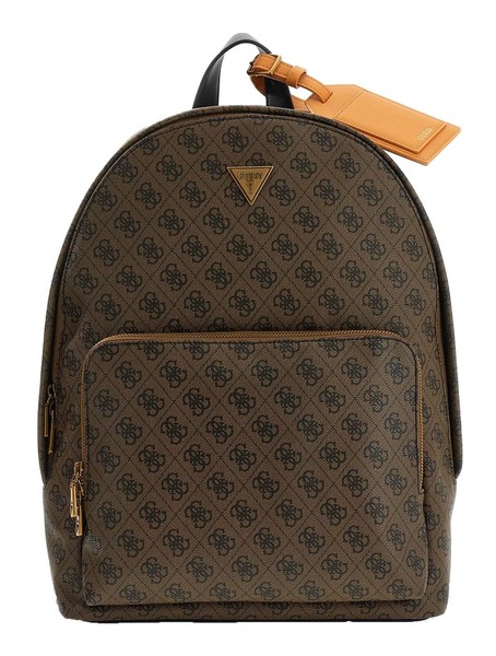 Guess Milano Backpack Rucksack Laptoprucksack Rucksack Coffee Braun Schwarz Neu-image