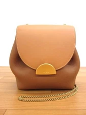 Polène Numero Un Mini Chain Shoulder Bag Brown Leather Excellent Used From Japan