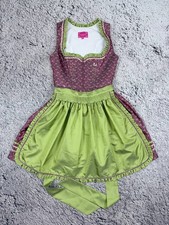 Authentic Kr&uuml;ger Madl Bavarian Dirndl Dress + Apron 36/S