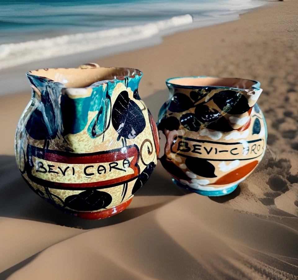 A.SANTARELLI  .... coppia brocche  ……Bevi Cara -Caro - Imagen 2 de 4