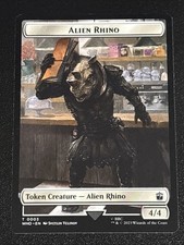 MTG Doctor Who Alien Rhino/Alien Warrior Double-Sided Token 0003/0014 NM
