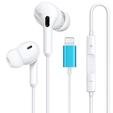 Wired Bluetooth Earbuds Noise Canceling In-Ear Headphones Earphones for iPhone