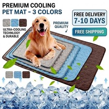 Dog Cooling Mat Ice Silk Self Cool Pad Summer S M L XL Washable Portable Cat...