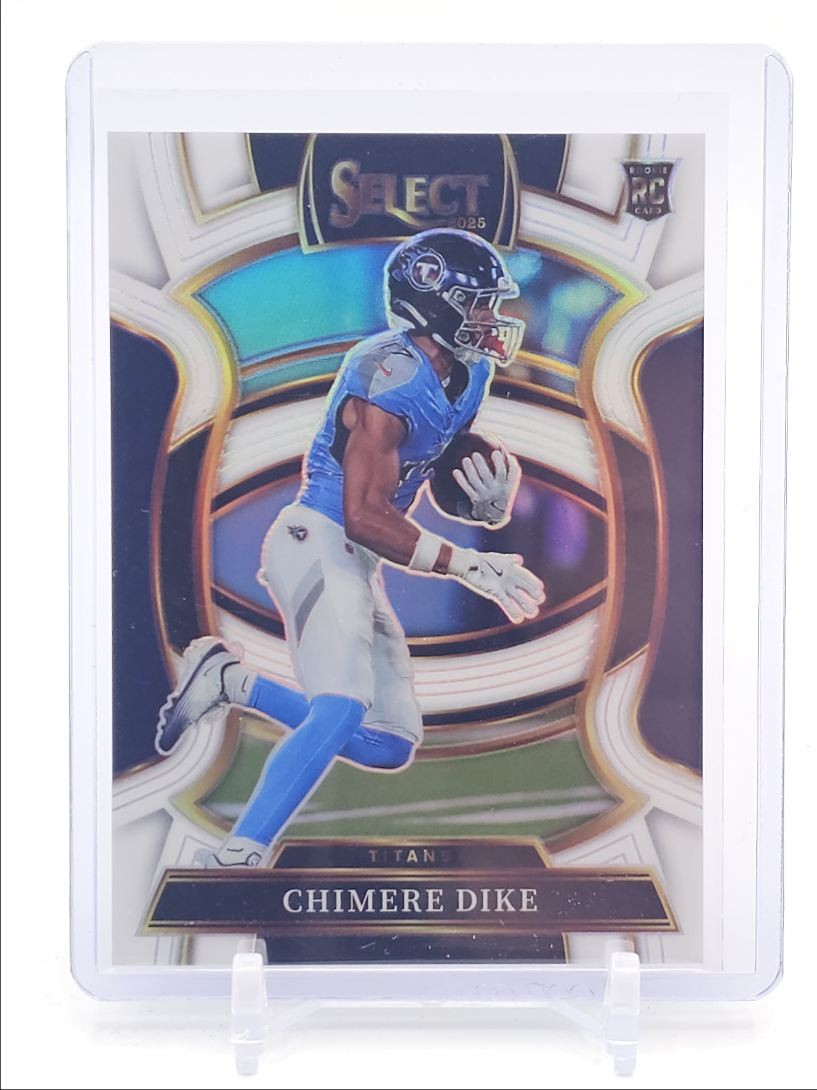 CHIMERE DIKE 2025 SELECT CONCOURSE ROOKIE WHITE PRIZM TITANS RC /35 Q0653