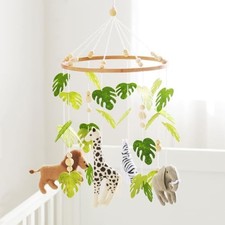 Baby Mobile Crib Safari Jungle Woodland Forest Animals Lion Elephant Zebra