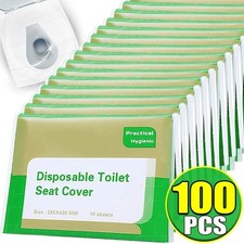 100 pcs Disposable Toilet Seat Covers Toilet Seat Cover Portable