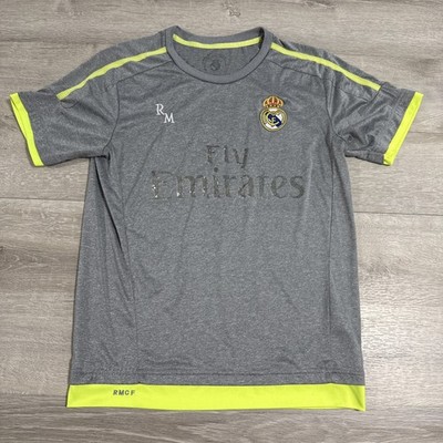 Cristiano Ronaldo Real Madrid Jersey Men's Gray Neon Yellow Soccer