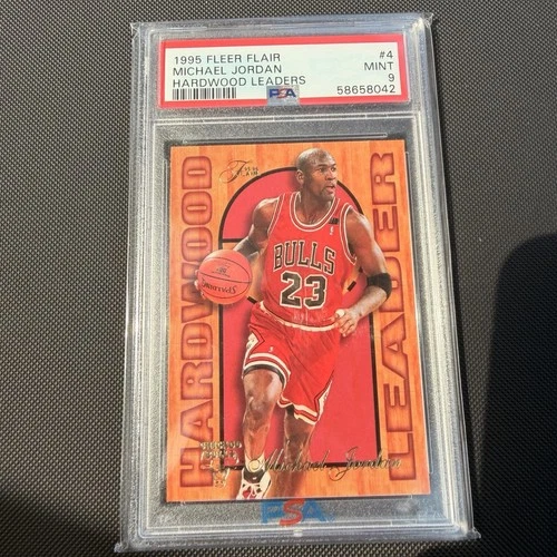 1995-1996 Fleer Flair Michael Jordan Hardwood Leaders PSA 9!!!
