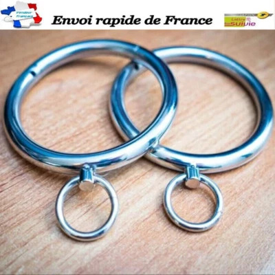 Homme/Femme Collier SM De Soumission En Métal Esclave BDSM Domination Fétichisme