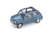 Brumm Fiat 600D 600 D D Diecast Era 1:43 Scale Model Car Blue