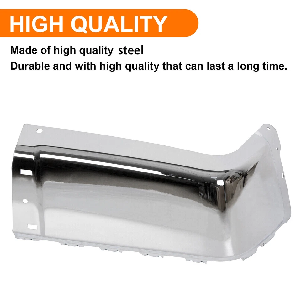 For 2007-2013 Chevy silverado Sierre 1500 Chrome Rear Bumper End Cap Passenger - Image 4 of 4