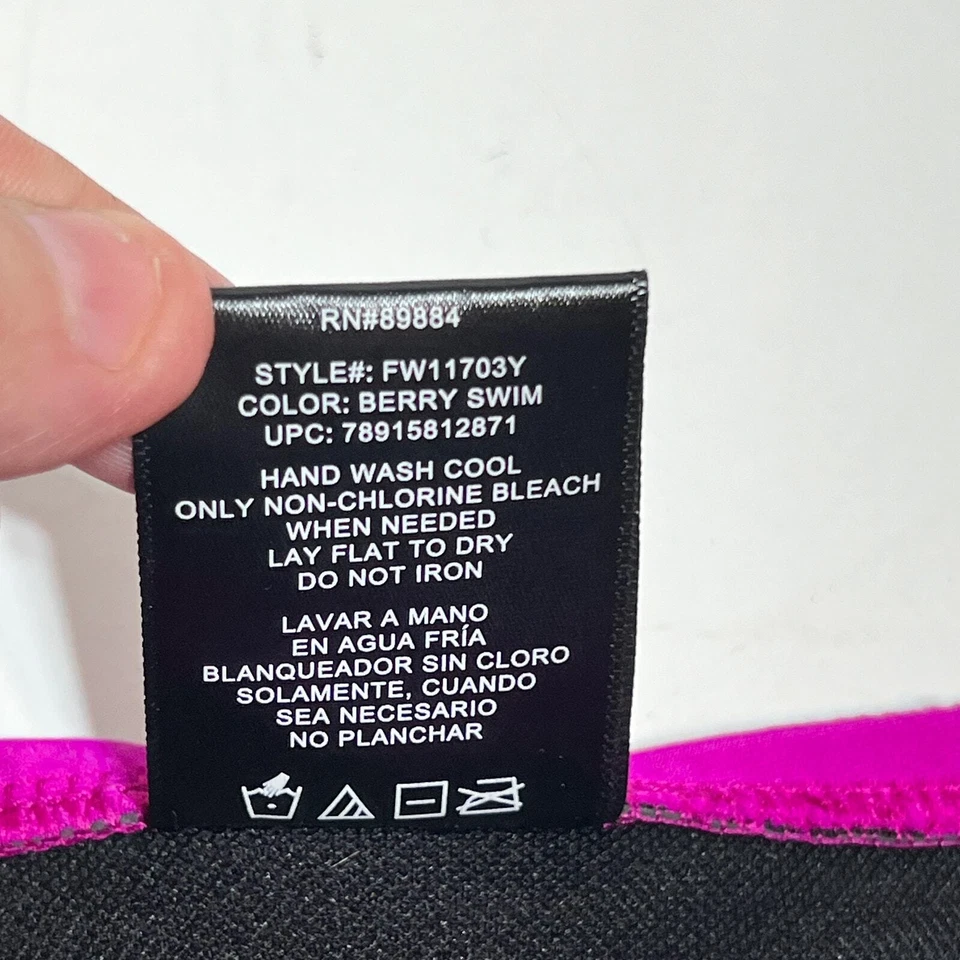 Catalina Swim XL 16 Berry Falda Parte Inferior Natación Púrpura Crucero Verano Playa Foto 3 de 4