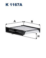 Filtron K 1167A Filter, Innenraumluft FÜR Renault