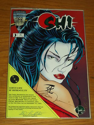 SHI #3 SIGNED BY WILLIAM TUCCI PETER GUTIERREZ WITH COA OCTOBER 1994 NM (9.4)