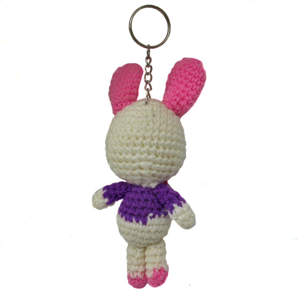 porteclés lapin fait au crochet / rabbit key ring crocheted eBay