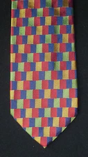 Altea Multi-Color Boxes Silk Necktie, MI Italy
