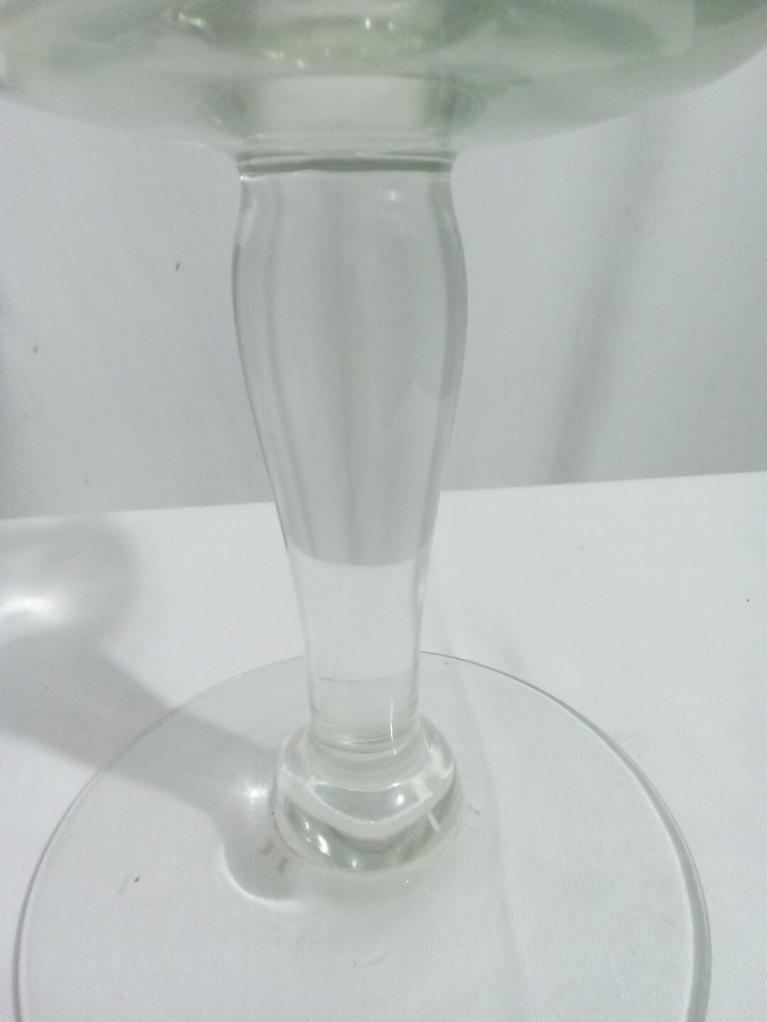 Vtg 13” Tall Clear Glass Large Brandy Snifter Fish Bowl Terrarium