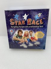 Star Race Spelling Tile Game Glow In The Dark Group Fun 5 And Up New 