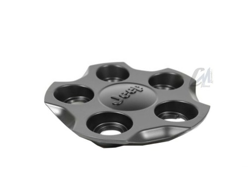 4 x COPRIMOZZO ORIGINALE JEEP RENEGADE CERCHI LEGA 17cm NERO OPACO OE 735604674 - Imagen 5 de 8