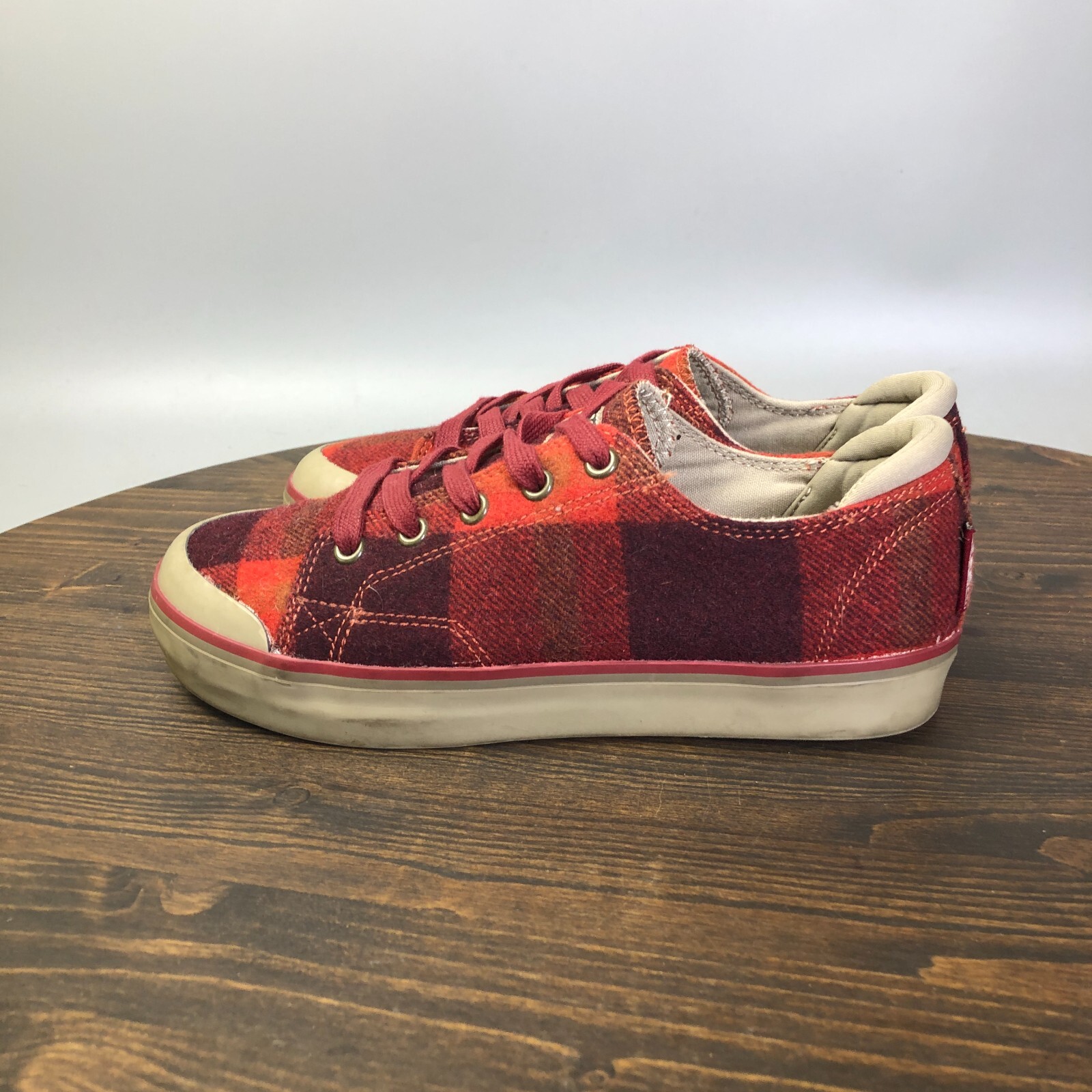 Scarpe sneakers casual Keen Elsa lll donna taglia 7 rosse lana a quadri