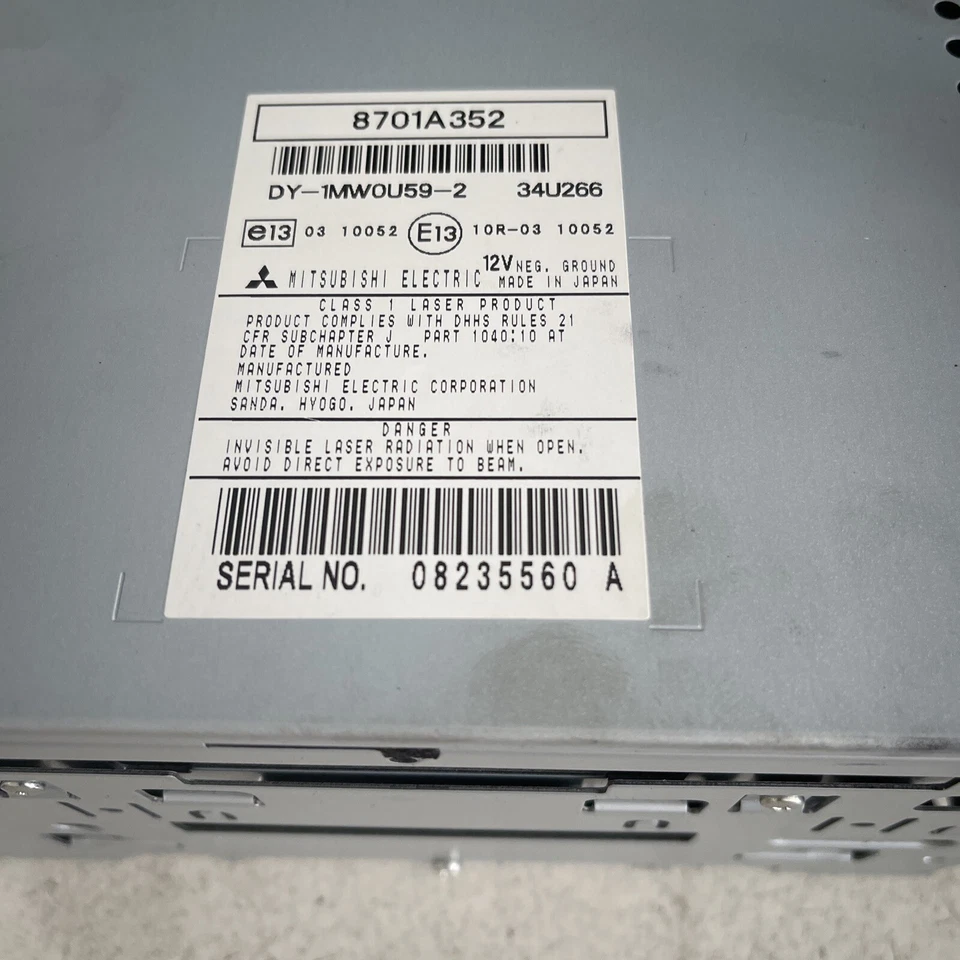 Radio MITSUBISHI Outlander (2010-2012) 8002A139XA 34u266 DY-1MWOU59-2 - Bild 3 von 4