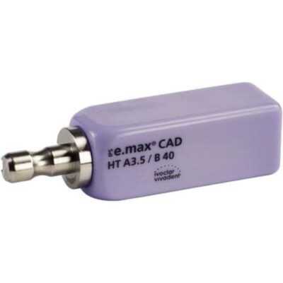IPS e.max CAD for CEREC / inLab HT Block, A3.5 B40 - 3/Pk.