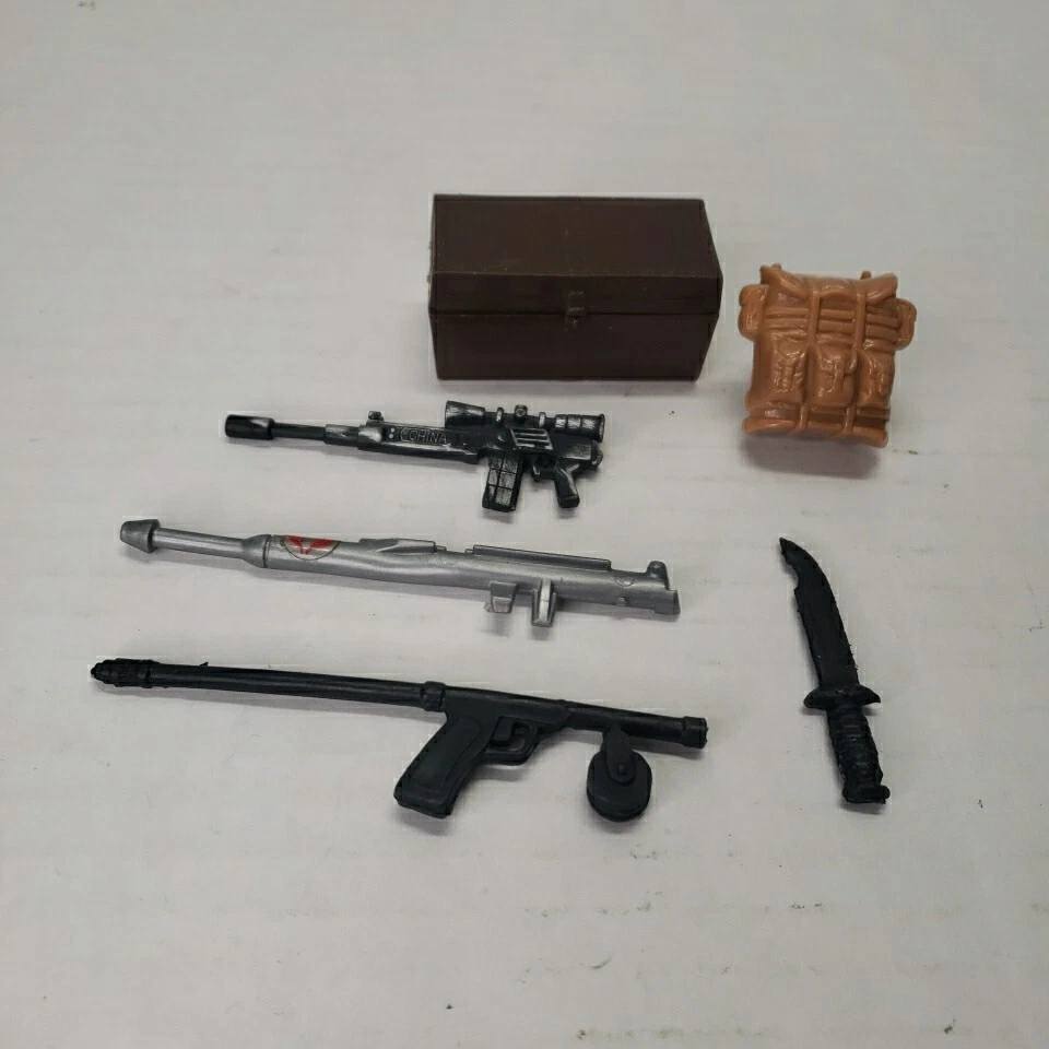 Lote Vintage Años 80 G.I. Paquete de armas Joe Cobra ARAH/Johnny West accesorios de maletero Foto 2 de 4