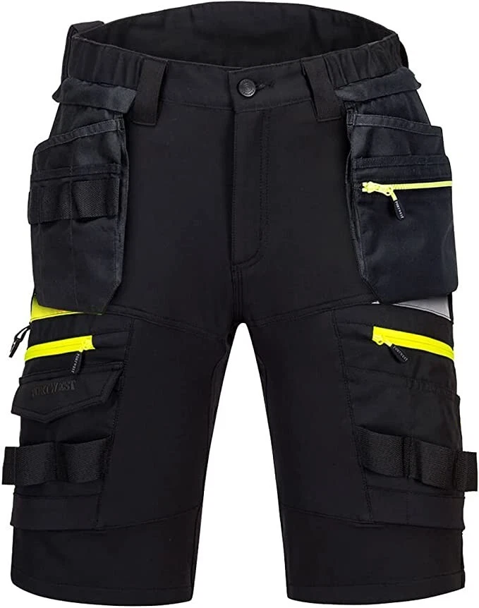 Stretch Work Shorts with Removable Holster Pockets